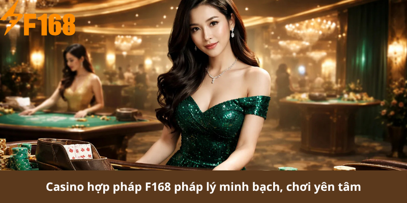 Casino hợp pháp F168 pháp lý minh bạch, chơi yên tâm
