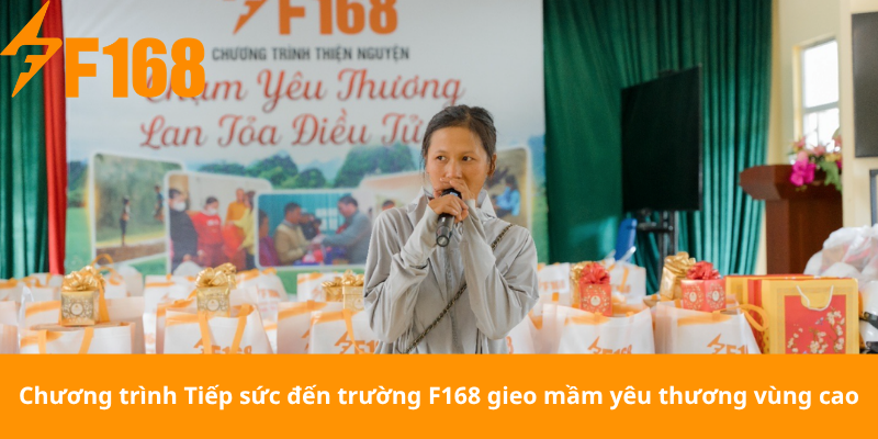 Chương trình Tiếp sức đến trường F168 gieo mầm yêu thương vùng cao