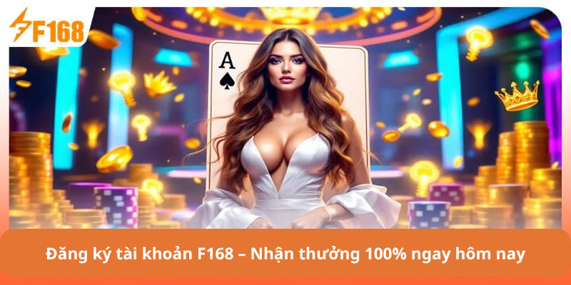 Đăng ký tài khoản F168 – Nhận thưởng 100% ngay hôm nay