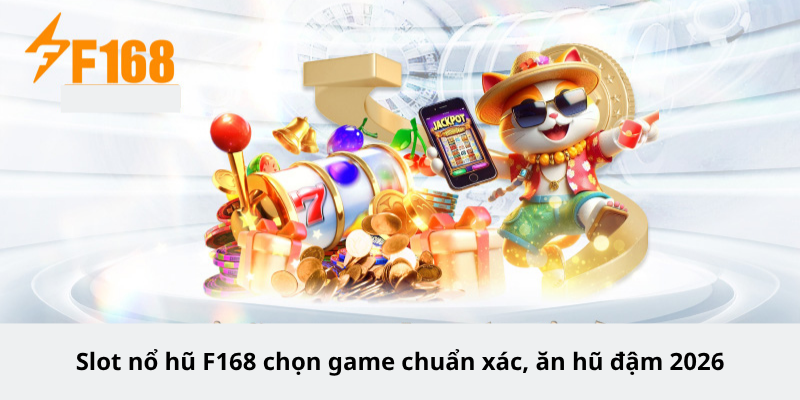 Slot nổ hũ F168 chọn game chuẩn xác, ăn hũ đậm 2026